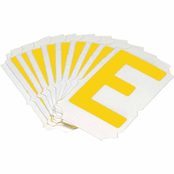 Brady Quik-Align 5060 Series Polyester 2 in Lbl Legend: E Yellow 10PK 5060P-E - main